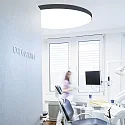 ISOLED ceiling luminaire DN1000 PHASE CCT Switch, multipower IP44, black dimmable