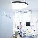 ISOLED ceiling luminaire DN1000 PHASE CCT Switch, multipower IP44, black dimmable