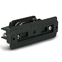 3-phase CLASSIC - straight connector for power tracks, electric, black