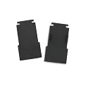 end cap TRACK48 FLAT H25 2 pcs., with cover, black