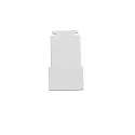 ISOLED end cap TRACK48 FLAT H25 2 pcs., with cover, white