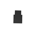 ISOLED end cap TRACK48 FLAT H25 2 pcs., with cover, black