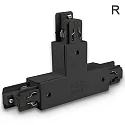 3-phase CLASSIC - T-connector N-conductor left, predective connector right, black
