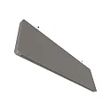 BAFFEL TRACK48ID (EMPTY TRACK) 150CM - 15W 3000K DALI styrbar, med belysning, indirekte, sort