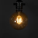 Konstsmide Feelys GLOBE 10-flammer, Startsæt IP44 24 V 15W 1850K 2000cm, sort dæmpbar