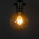Konstsmide Feelys GLOBE 10-flammer, Startsæt IP44 24 V 15W 1850K 2000cm, sort dæmpbar