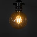 Konstsmide Feelys GLOBE 10-flammer IP44 24 V 15W 1850K 1000cm, sort dæmpbar