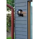 Konstsmide Udendørs wall luminaire HEIMDAL E27 IP44, sort, gennemsigtig