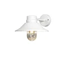 Udendørs wall luminaire VEGA med skærm E27 IP54, hvid dæmpbar