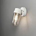 Konstsmide Udendørs wall luminaire VEGA uden skærm E27 IP54, hvid dæmpbar