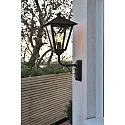 Konstsmide Udendørs wall luminaire BENU E27 IP23, røgfarver, sort