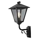 Konstsmide Udendørs wall luminaire BENU E27 IP23, røgfarver, sort