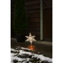 Konstsmide outdoor luminaire SCHNEEFLOCKE IP44, white dimmable