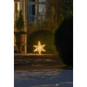 Konstsmide outdoor luminaire SCHNEEFLOCKE IP44, white dimmable