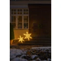 Konstsmide outdoor luminaire SCHNEEFLOCKE IP44, white dimmable