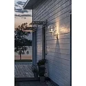 Konstsmide Udendørs wall luminaire ORION E27 IP23, gennemsigtig, hvid