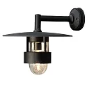 Udendørs wall luminaire FREJA down E27 IP23, sort, gennemsigtig