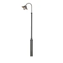 lampehoved VEGA E27 IP23, sort, gennemsigtig