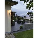 Konstsmide Outdoor wall luminaire MODE, protected against vandalism, E27 max. 60W, galvanised steel, clear polycarbonate glass