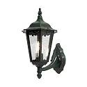 Udendørs wall luminaire FIRENZE E27 IP43, grøn, gennemsigtig
