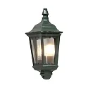 Udendørs wall luminaire FIRENZE E27 IP43, grøn, gennemsigtig
