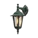 Udendørs wall luminaire FIRENZE down E27 IP43, grøn, gennemsigtig