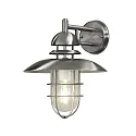 Konstsmide Udendørs wall luminaire SORRENTO E27 IP44, rustfrit stål, gennemsigtig