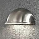 Konstsmide Wall luminaire TORINO, width 28cm, E14 max. 40W, stainless steel 304 / acrylic glass