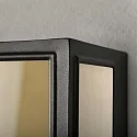 Udendørs wall luminaire CARPI E27 IP44, messing, sort dæmpbar