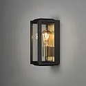 Udendørs wall luminaire CARPI E27 IP44, messing, sort dæmpbar