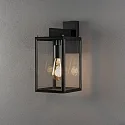 Konstsmide Udendørs wall luminaire CARPI E27 IP44, sort dæmpbar