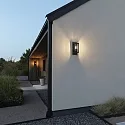 Konstsmide Udendørs wall luminaire TRANI med sensor E27 IP44, sort dæmpbar