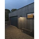 Konstsmide Udendørs wall luminaire TRAPANI down, stor, rund E27 IP44, sort dæmpbar