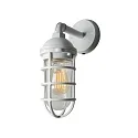 Udendørs wall luminaire OLBIA down, rund, lang E27 IP44, hvid dæmpbar
