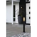 outdoor wall luminaire PISTOIA E27 IP54, black dimmable