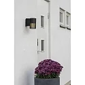 outdoor wall luminaire PISTOIA E27 IP54, black dimmable