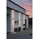 Outdoor wall spot MODENA UP/DOWN SINGLE, 2x GU10 max. 35W, galvanised steel / clear acrylic glass