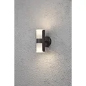 Udendørs wall luminaire MODENA IP54, opal, sort