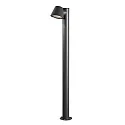 Standerlampe TRIESTE GU10 IP44, sort, gennemsigtig