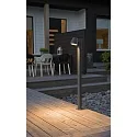 Standerlampe TRIESTE GU10 IP44, sort, gennemsigtig
