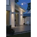 Outdoor wall luminaire MODENA UP/DOWN with motion detector, 2x GU10 max. 35W, stainless steel 304 / clear glass