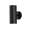 Outdoor wall luminaire MODENA, Up/Down, with double cone of light, IP44, 2x GU10 max. 35W, black aluminium / clear glass