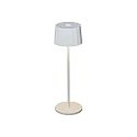 Batteri bordlampe POSITANO rund, CCT Switch, dæmpbar IP54, hvid dæmpbar
