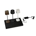 lastningsenhed CHARGER 6-fold, med adapter, sort