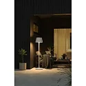Konstsmide Batteri standerlampe PROMEZIA up / down, CCT Switch, dæmpbar, RGBW, justerbar IP54, hvid dæmpbar
