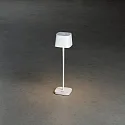 Konstsmide battery table lamp CAPRI MINI IP54, white dimmable