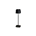 Batteri bordlampe CAPRI MINI IP54, sort dæmpbar
