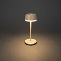 Batteri bordlampe LYON med USB tilslutning, CCT Switch, RGB, med touch-dæmper IP54, terracotta dæmpbar