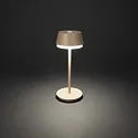 Batteri bordlampe LYON med USB tilslutning, CCT Switch, RGB, med touch-dæmper IP54, terracotta dæmpbar