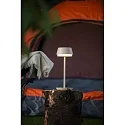 Batteri bordlampe LYON med USB tilslutning, CCT Switch, RGB, med touch-dæmper IP54, terracotta dæmpbar